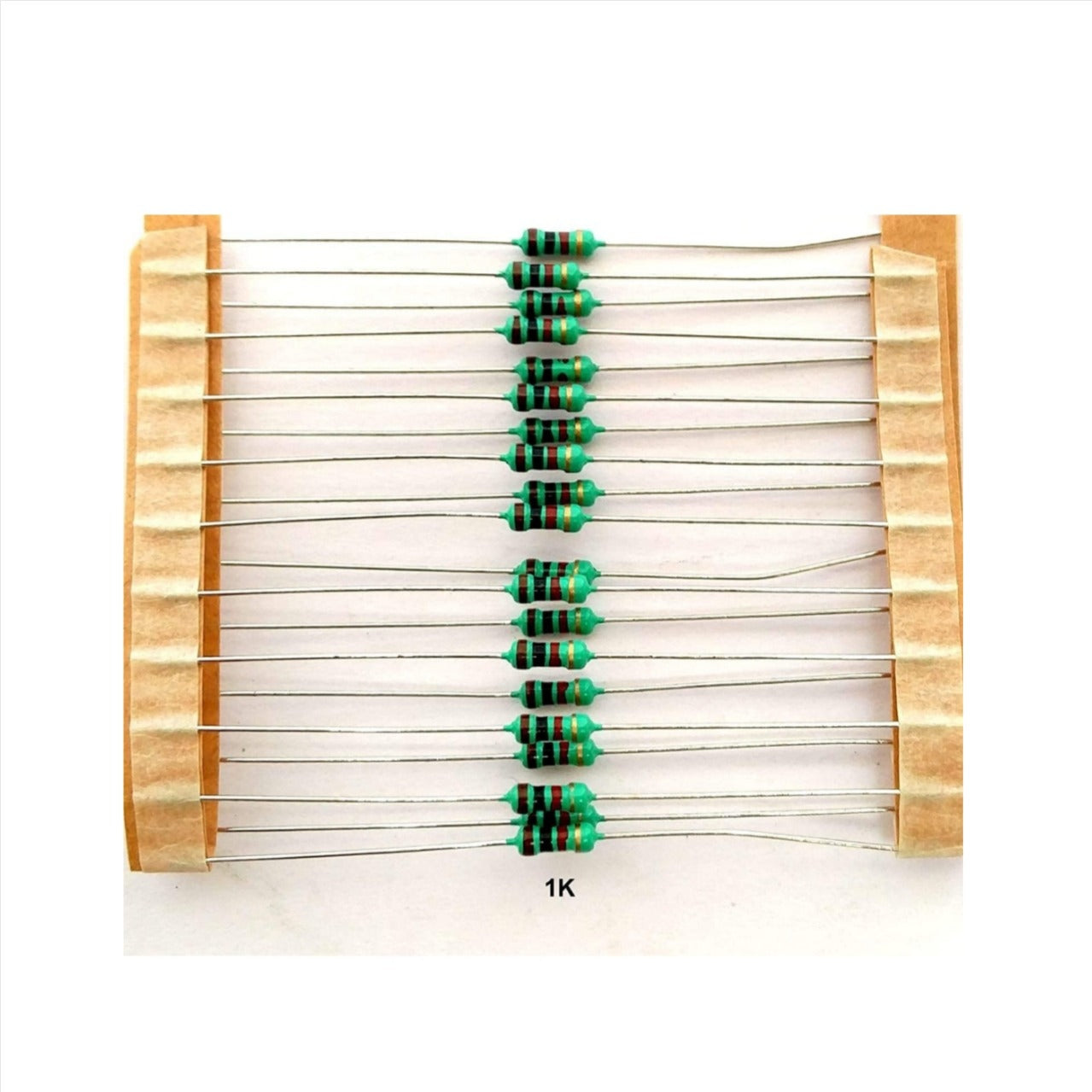 50 Pcs 1K Ohm 1/4 Watt Resistors – 5% Tolerance