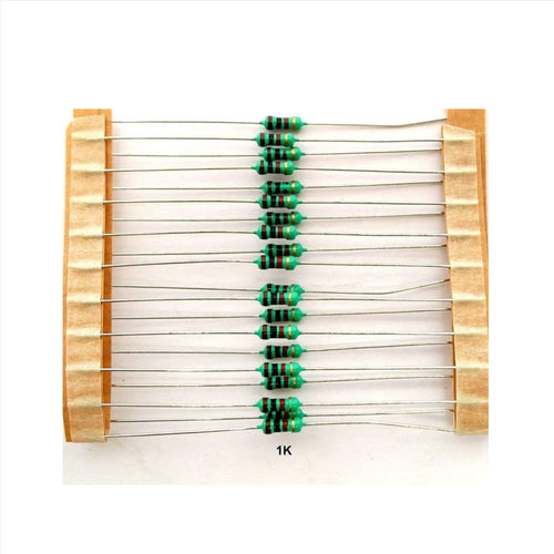 1K Ohm 1/4 Watt Resistors – 5% Tolerance | Pack of 5
