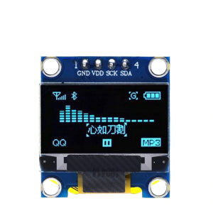 0.96 Inch OLED Display Module – I2C/IIC 128x64 Pixels (4-Pin GVSS) Monochrome Screen for Arduino, ESP32, Raspberry Pi & Embedded Systems