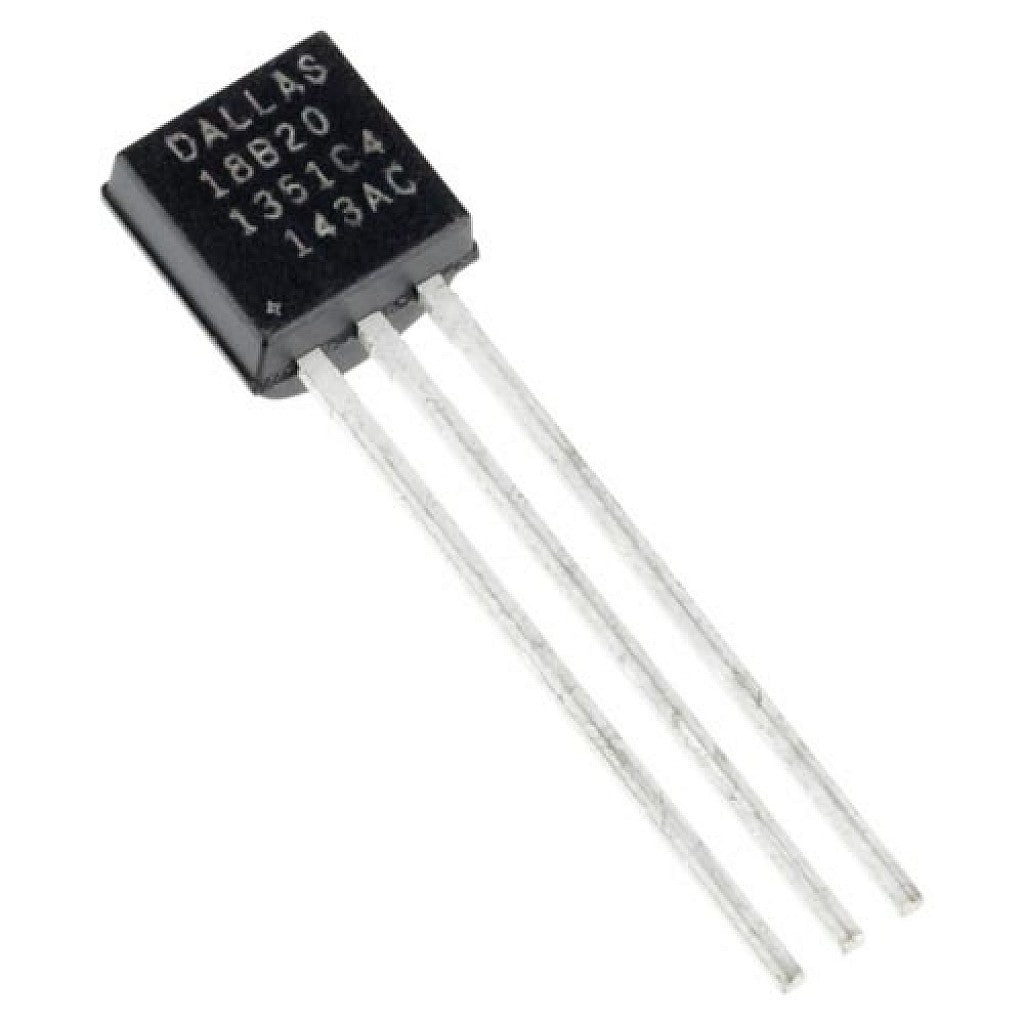 DS18B20 3-Pin Through-Hole Digital Temperature Sensor – Temperature Sensor for Arduino, ESP32 & IoT