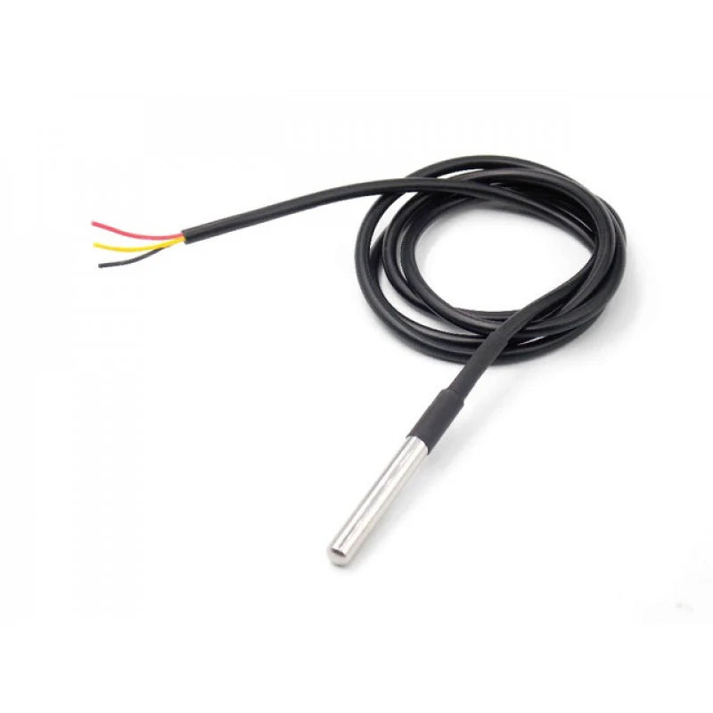 DS18B20 Waterproof Temperature Sensor Probe (1 Meter) – Digital Temperature Sensor for Arduino, ESP32 & Raspberry Pi