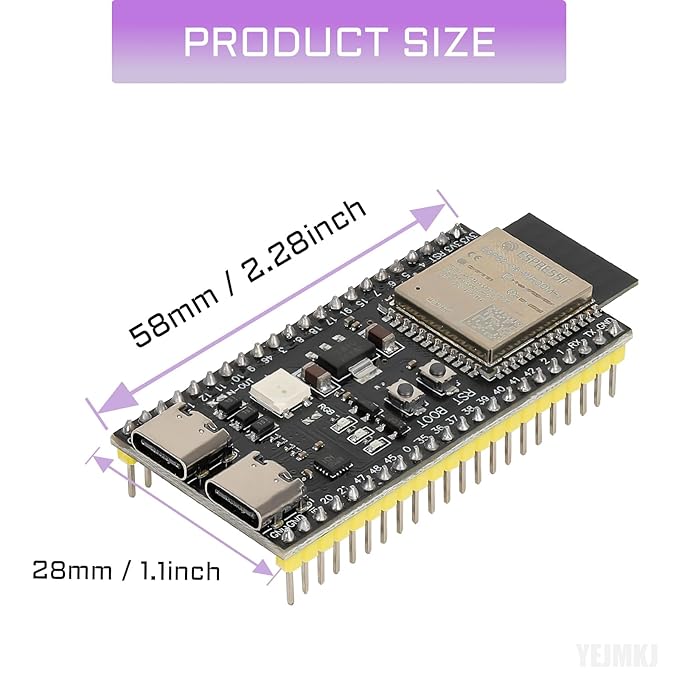 ESP32-S3 WROOM N16R8 Development Board – 16MB Flash + 8MB PSRAM WiFi & Bluetooth 5 LE USB Type-C IoT Board