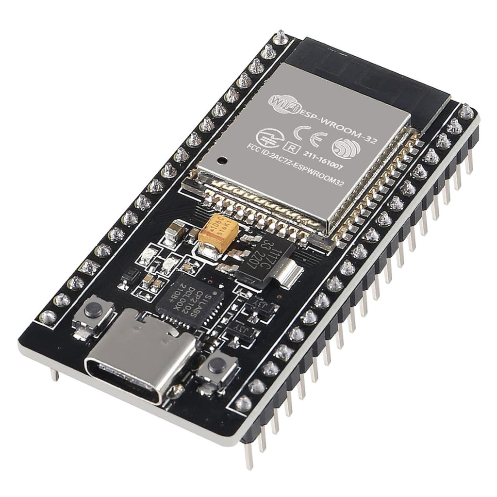 ESP32 WROOM-32 38-Pin Development Board with USB Type-C – Dual-Core WiFi + Bluetooth IoT Board