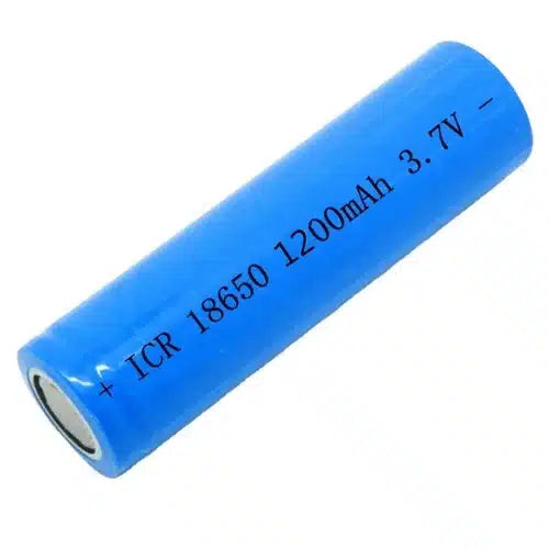18650 Li-ion Rechargeable Battery – 1200mAh – 3.7V (Blue) | Pack of 2