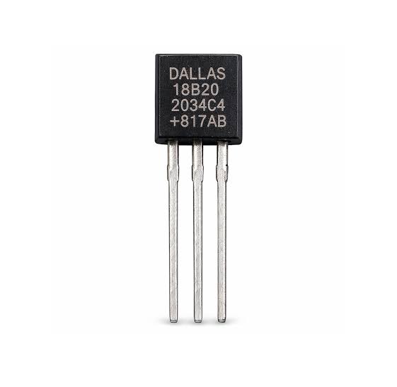 DS18B20 3-Pin Through-Hole Digital Temperature Sensor – Temperature Sensor for Arduino, ESP32 & IoT