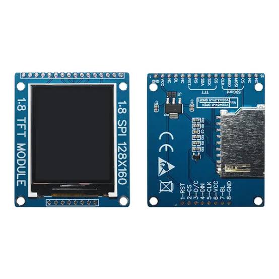 1.8 Inch SPI 128×160 TFT LCD Display Module with PCB – Color TFT Screen for Arduino, ESP32 & DIY Projects