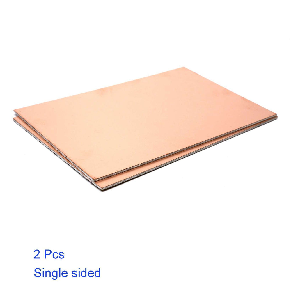 FR4 Single Copper Side PCB Laminate 6×4 inch – 1.6mm (Pack of 2) | Durable PCB Board