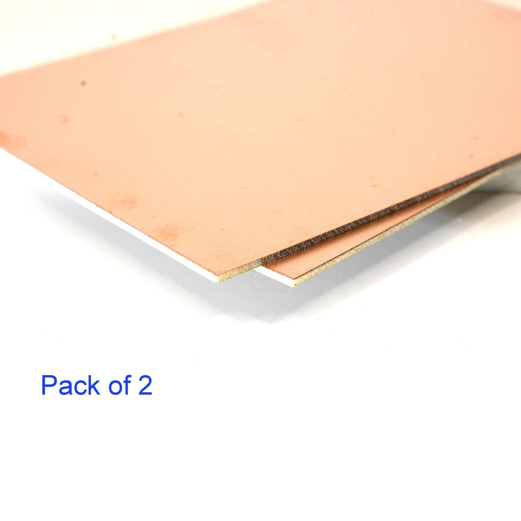 FR4 Single Copper Side PCB Laminate 6×4 inch – 1.6mm (Pack of 2) | Durable PCB Board