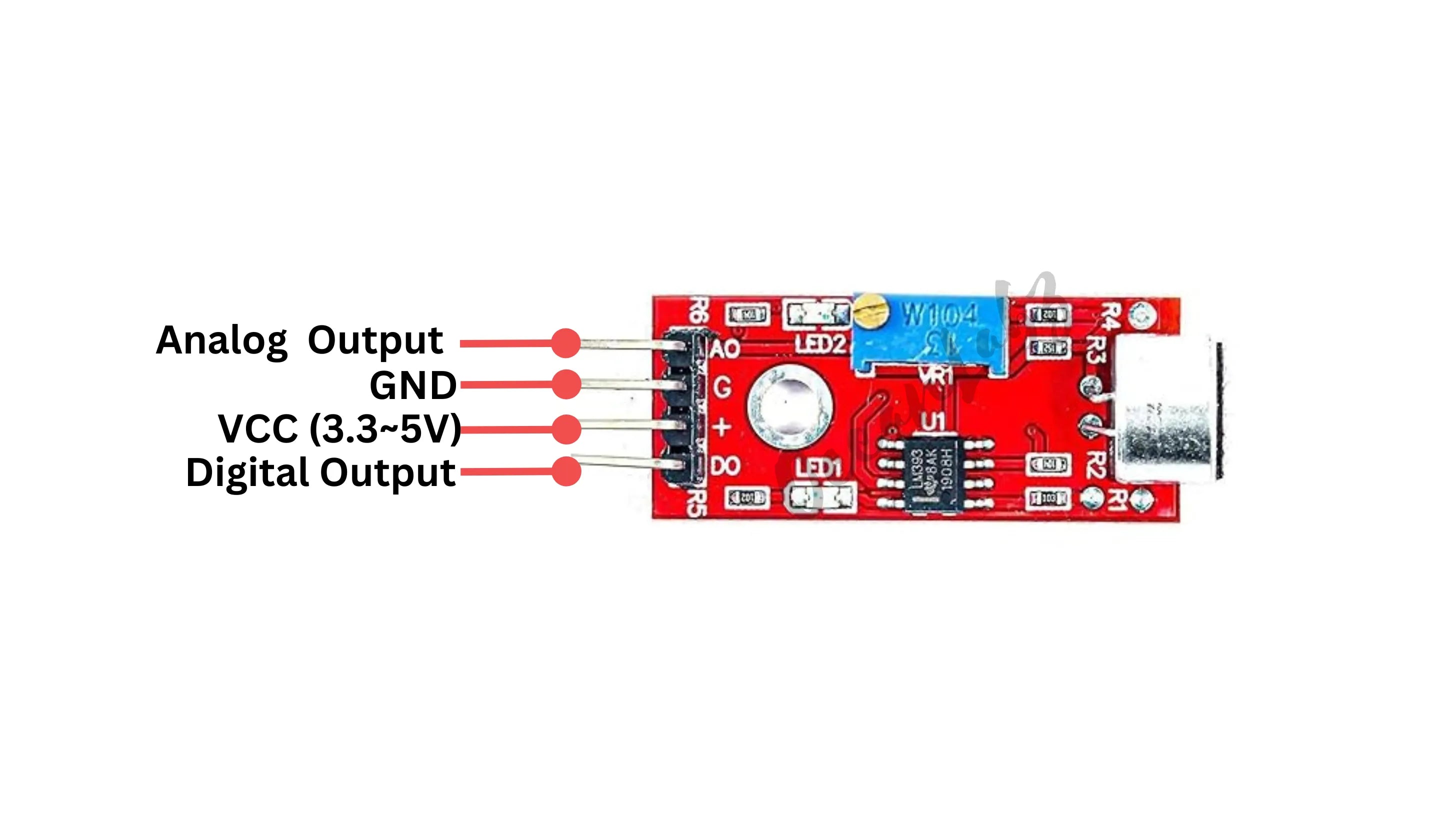 Sound Detection Microphone Sensor Module – High Sensitivity Audio Detection Module for Arduino & ESP32