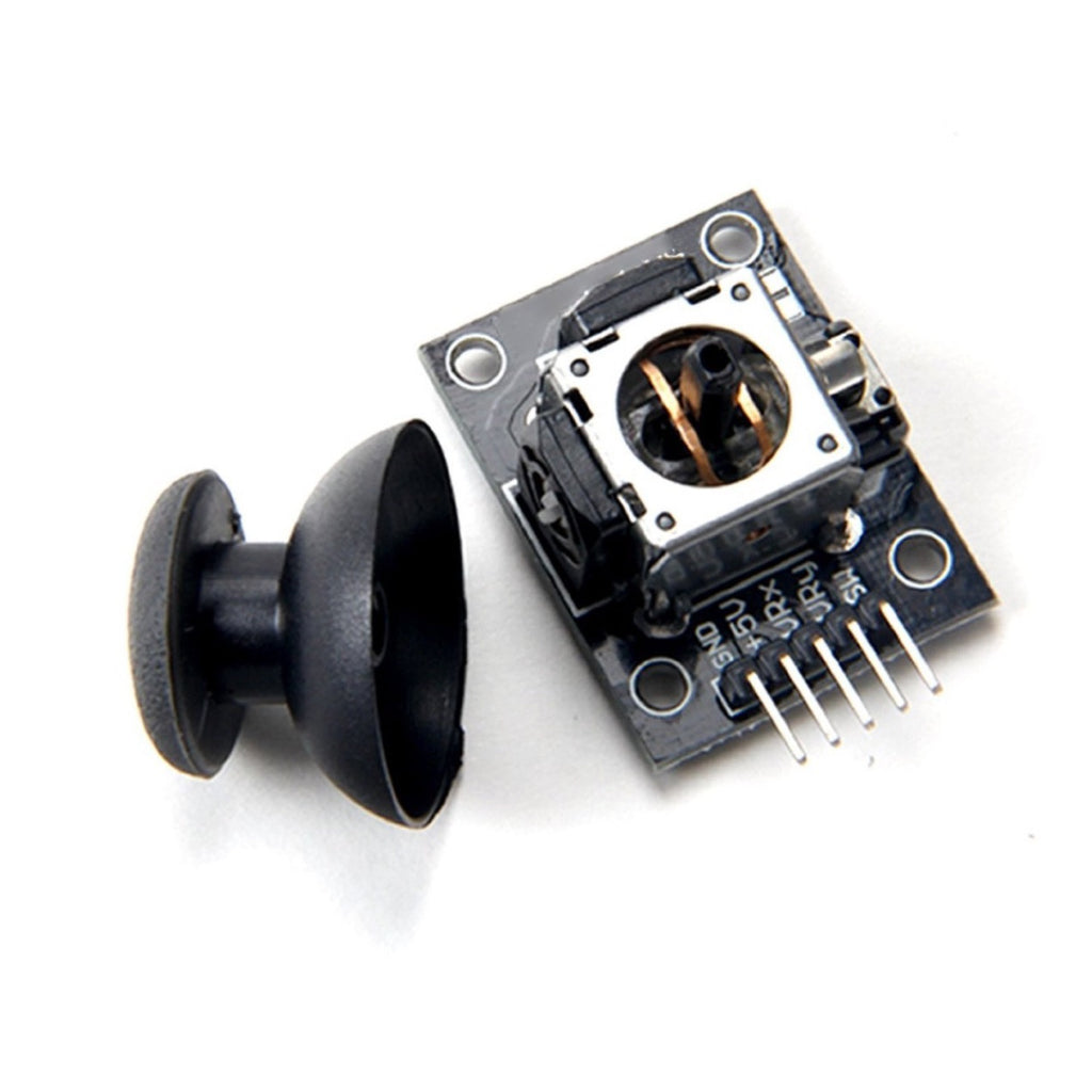 Joystick Module – Black Dual-Axis Analog Control Module for Arduino & Robotics