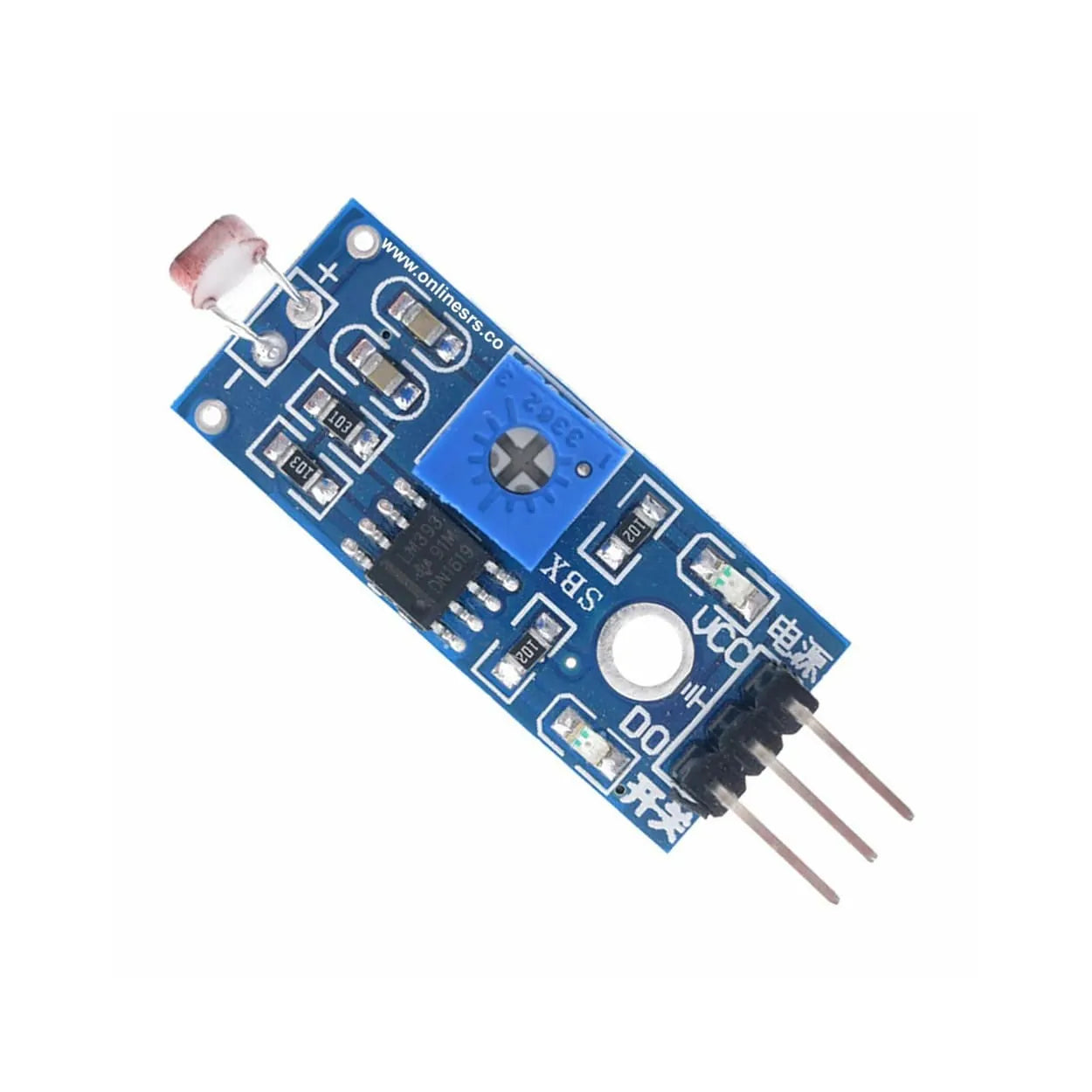LM393 Optical Photosensitive LDR light sensor module for Arduino Shield DC 3-5V - Pack of 2