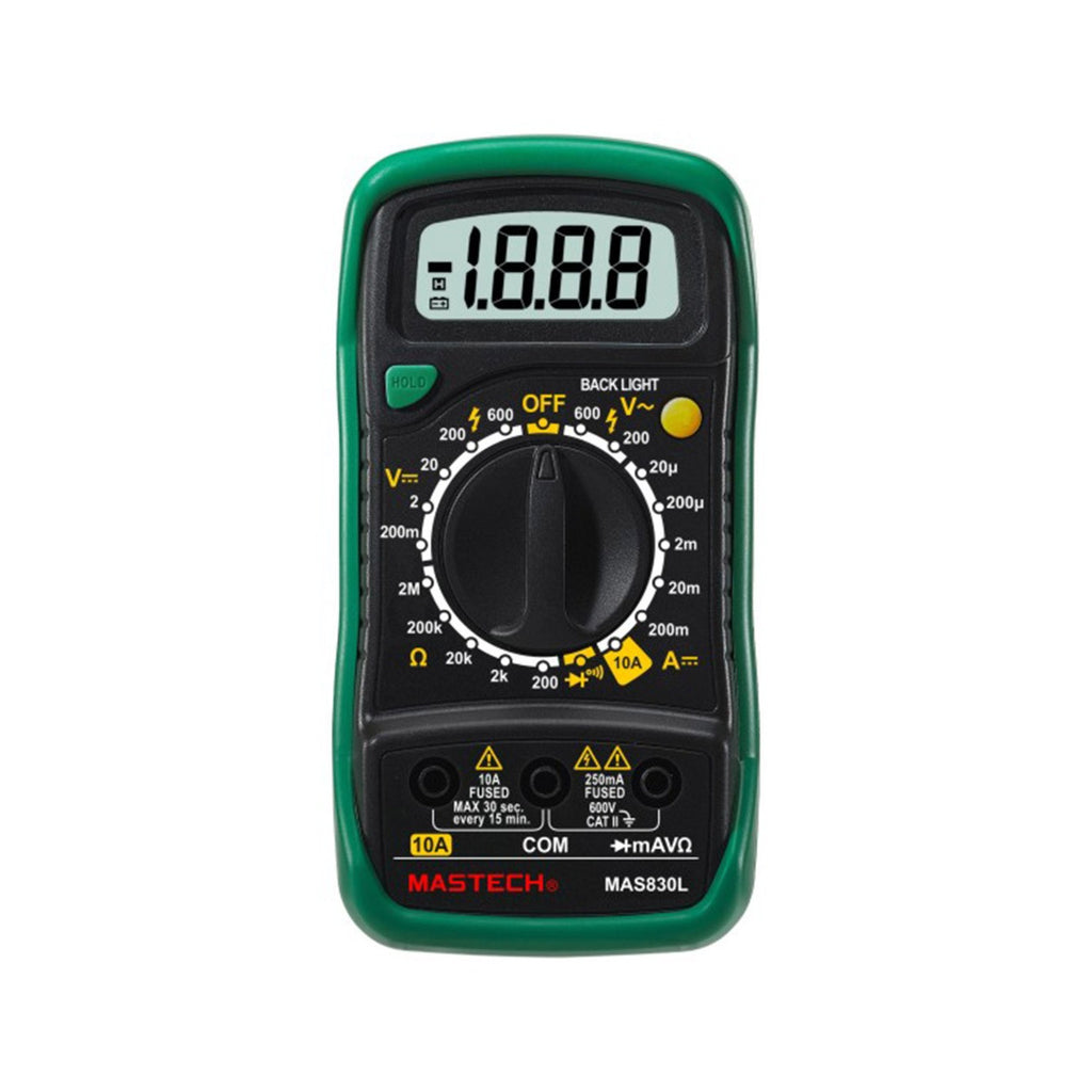 Original Mastech MAS830L Digital Multimeter – Multimeter with Probes