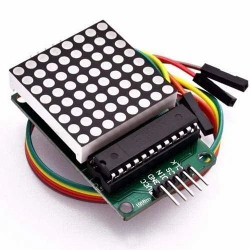 MAX7219 8×8 LED Dot Matrix Display Module – Compact Display Solution for Scrolling Text & Visual Indicators