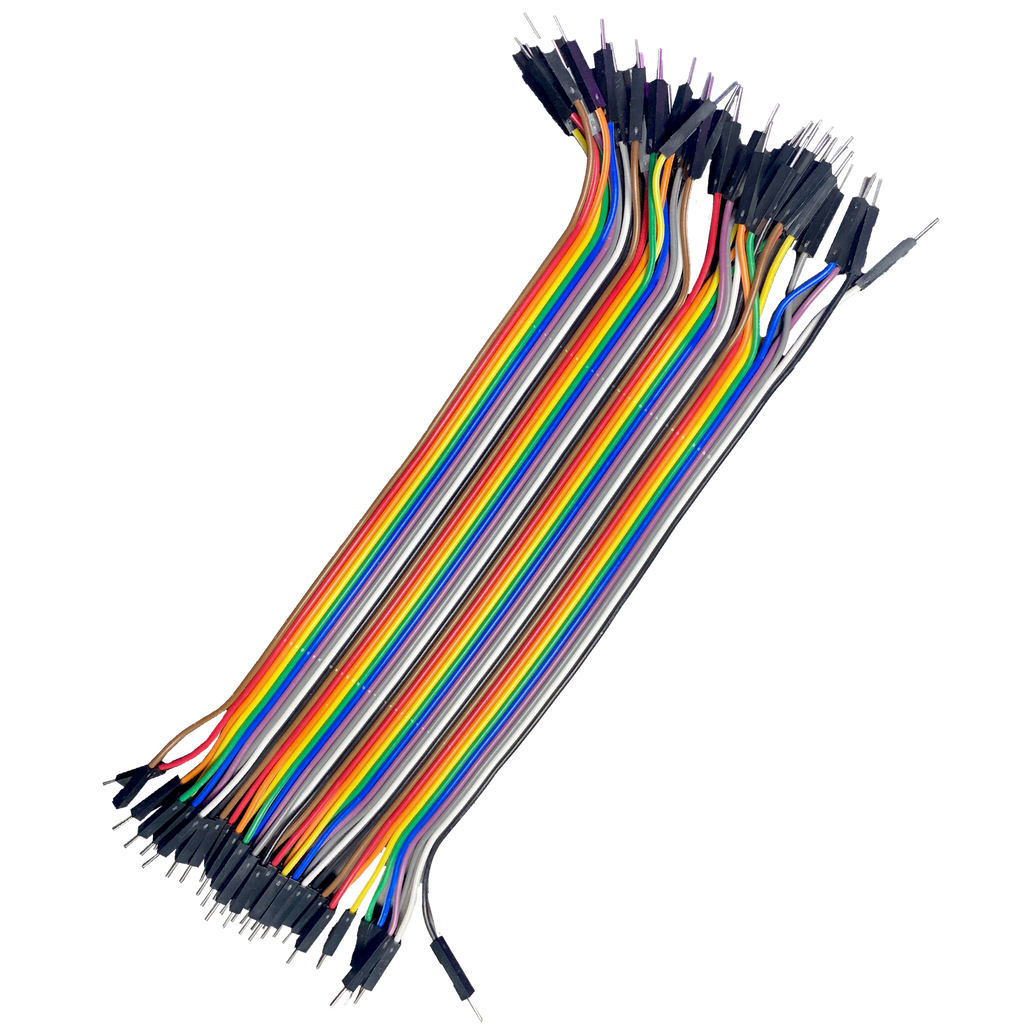 Male to Male Jumper Wires – 40 Pins (20 cm) | Pack of 2