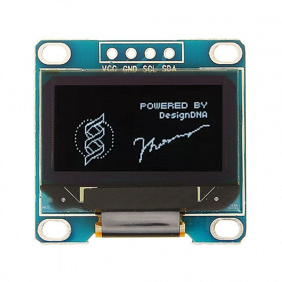 0.96 Inch OLED Display Module – I2C/IIC 128x64 Pixels (4-Pin VGSS) Monochrome Screen for Arduino, ESP32, Raspberry Pi & Embedded Systems