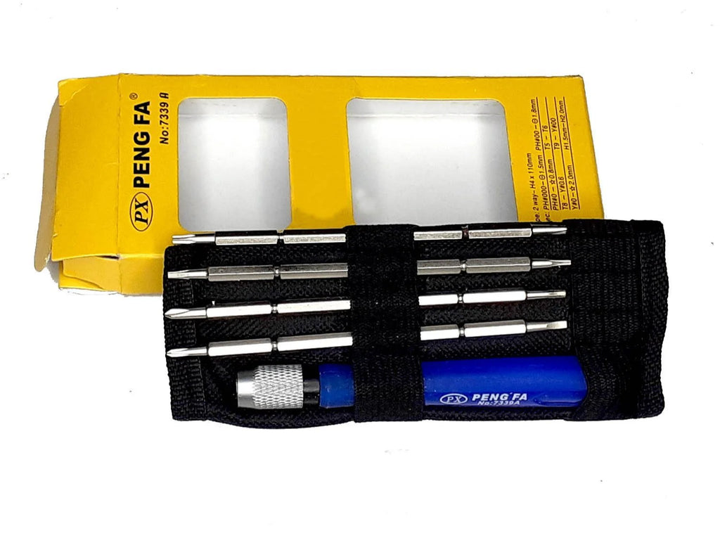8-in-1 Reversible Screwdriver Repair Tool Set (Multicolour) – Precision Multi-Bit Screwdriver Kit