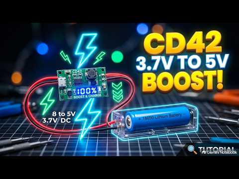 CD42 Lithium Battery Boost & Charge Module – 3.7V Li-ion Battery Charger & Step-Up Power Supply Module