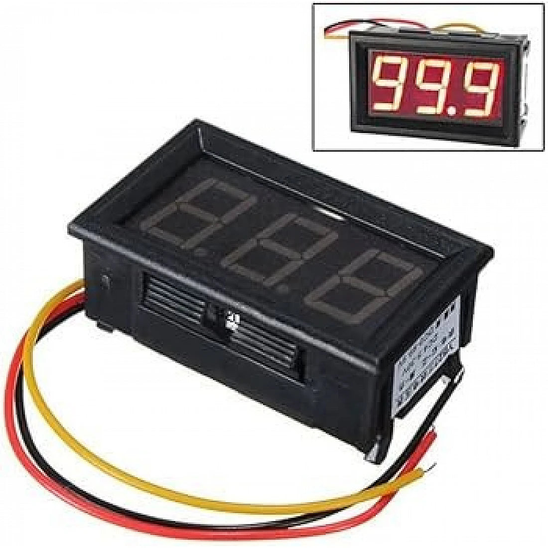Red 0.36 Inch Digital DC Voltmeter (3-Wire) – LED Display Voltage Meter Module