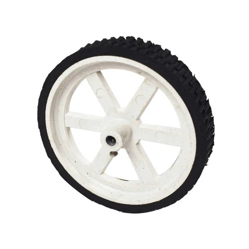 110×20mm DC Gear Motor Tyres – High-Grip Rubber Wheels for Robotics & DIY Projects
