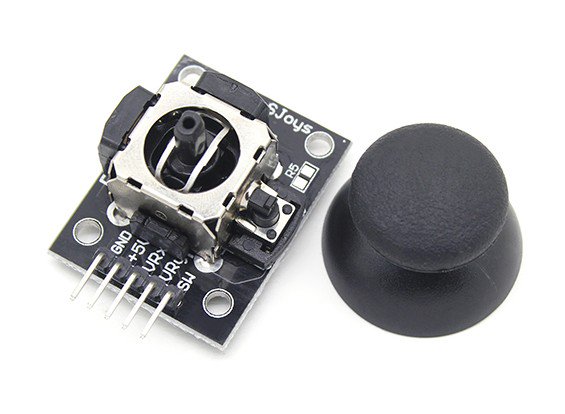 Joystick Module – Black Dual-Axis Analog Control Module for Arduino & Robotics