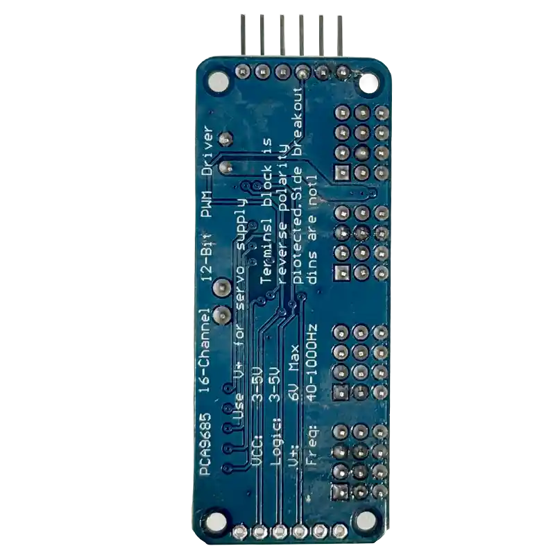 PCA9685 16-Channel 12-Bit PWM Servo Motor Driver Module – I2C Controller for Arduino, ESP32 & Raspberry Pi