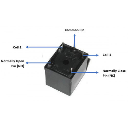 12V 10A PCB Mount Sugar Cube Relay – SPDT