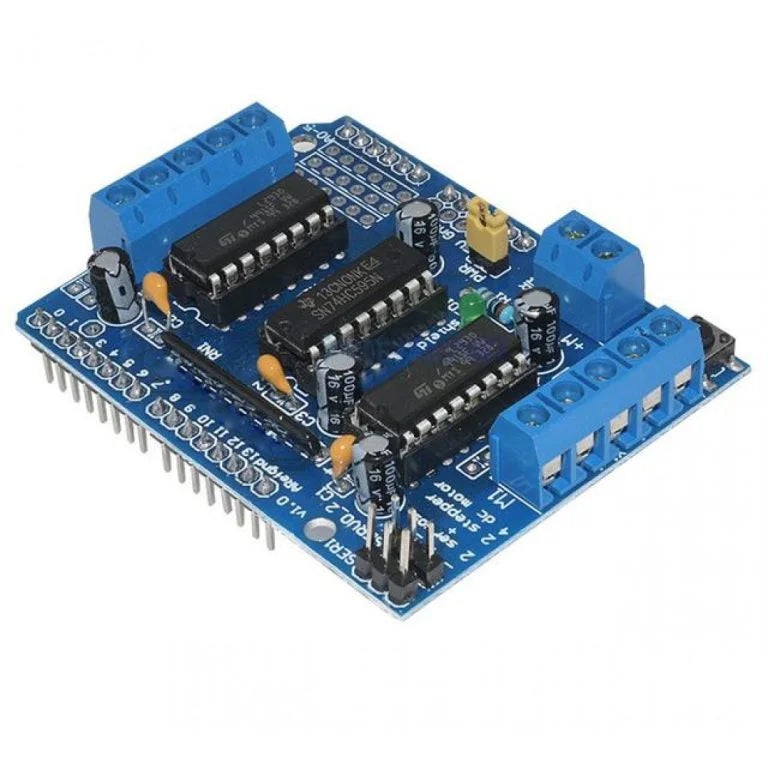 L293D Motor Driver Shield for Arduino – Dual H-Bridge DC & Stepper Motor Control