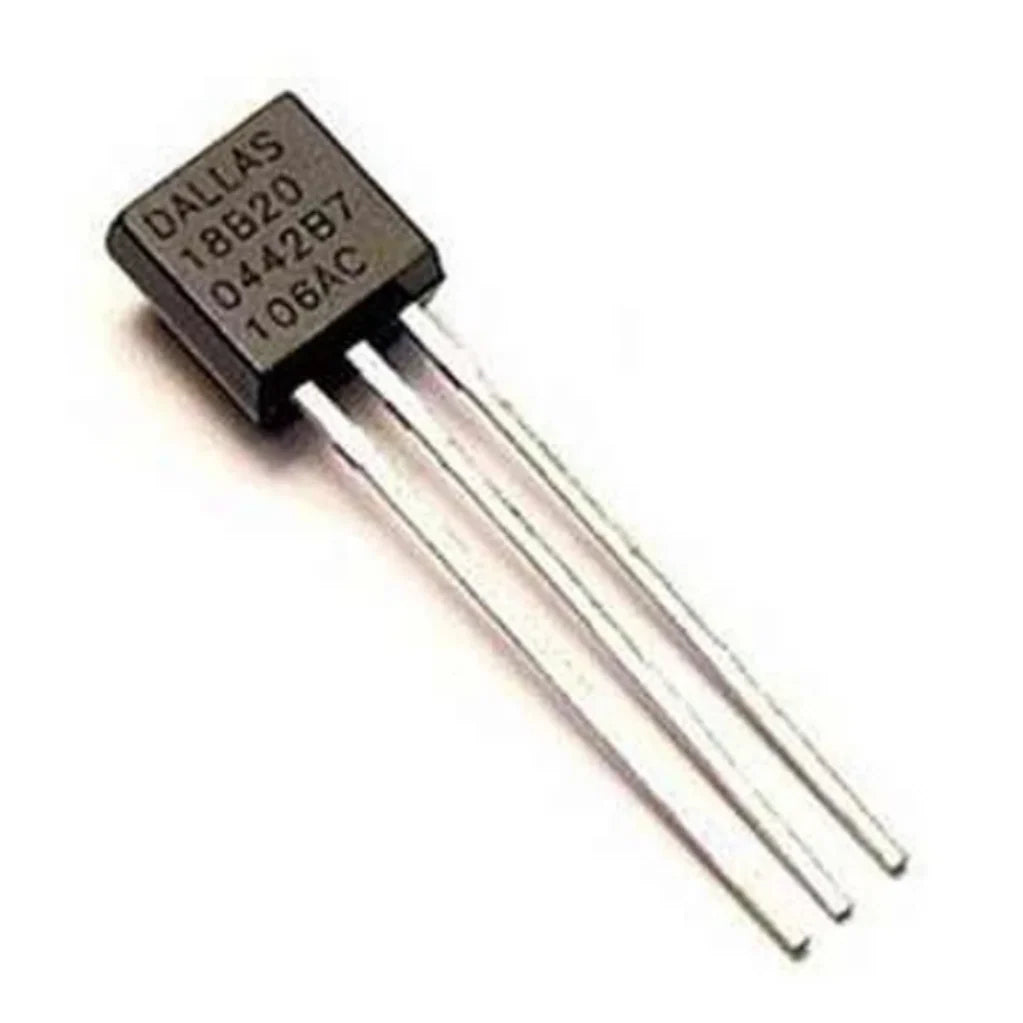 DS18B20 3-Pin Through-Hole Digital Temperature Sensor – Temperature Sensor for Arduino, ESP32 & IoT